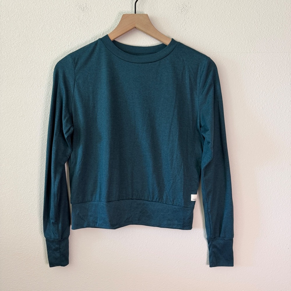 VUORI Womens Long Sleeve Banded Hem Top Size XS Athleisure Sporty Yoga